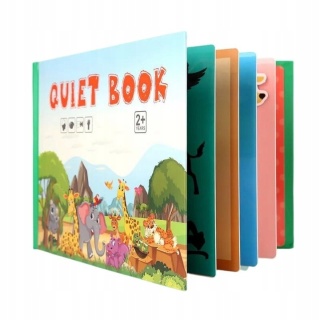 Książeczka edukacyjna, sensoryczna Livoyn zwierzęta ruchome części Quiet book