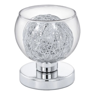 Lampa sufitowa Eglo 93066 OVIEDO 1 chrom szkło 1xG9/40W