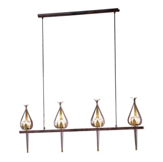 Lampa wisząca Eglo 85243, 4 żarówki, jadalnia, salon