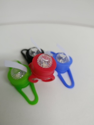 Lampki rowerowe LED silikonowe