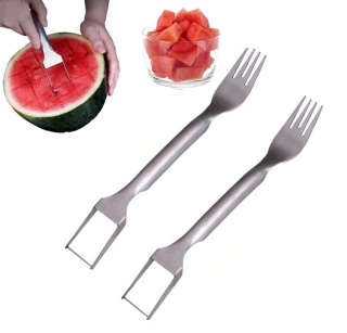 Nóż do krojenia widelec do arbuza 4 szt nóż i widelec do arbuza