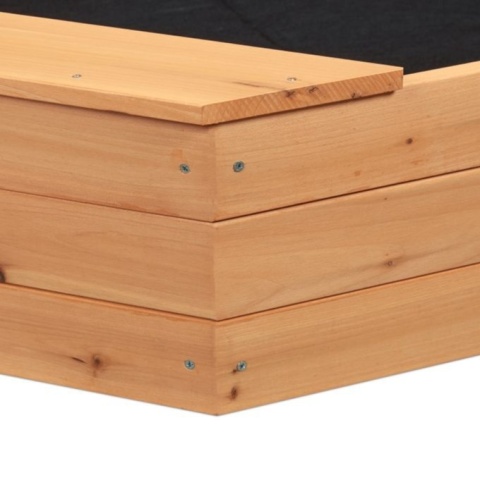 PIASKOWNICA DREWNIANA OŚMIOKĄTNA Z ŁAWECZKAMI IMPREGNOWANA170CM