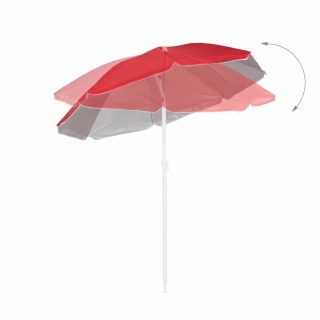 Parasol klasyczny Relaxdays czerwony 160 x 190 cm