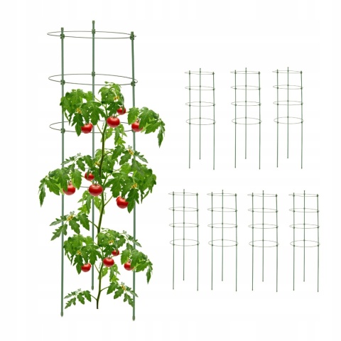 RELAXDAYS PERGOLA PODPÓRKA ZESTAW 8SZT DLA ROŚLIN PNĄCYCH POMIDORÓW 90cm