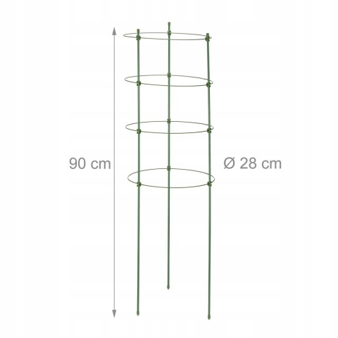 RELAXDAYS PERGOLA PODPÓRKA ZESTAW 8SZT DLA ROŚLIN PNĄCYCH POMIDORÓW 90cm