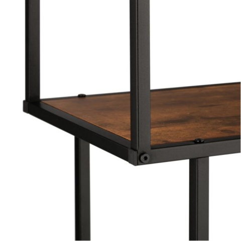 Regał Relaxdays 77 cm x 114 cm x 32,5 cm drewno, styl industrialny, półka