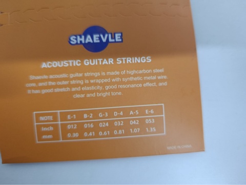 STRUNY SHAEVLE zestaw strun do gitary akustycznej (EBGDAE)