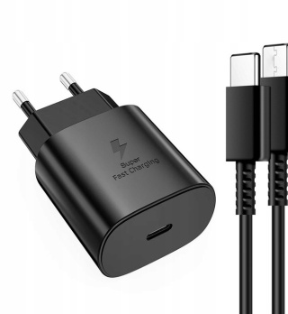 SZYBKA ŁADOWARKA 25 W + KABEL USB-C FAST CHARGE, Samsung
