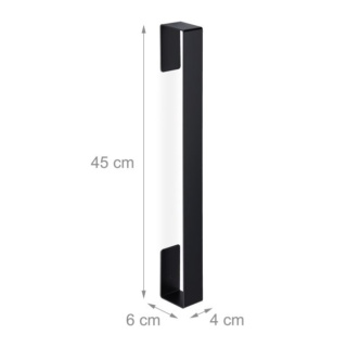 Samoprzylepny wieszak na ręczniki ścierki Relaxdays czarny