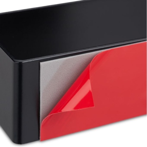 Samoprzylepny wieszak na ręczniki ścierki Relaxdays czarny