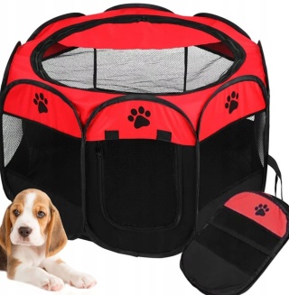 Składany kojec dla psa legowisko klatka dla zwierząt kota duży budka lekki, turystyczny