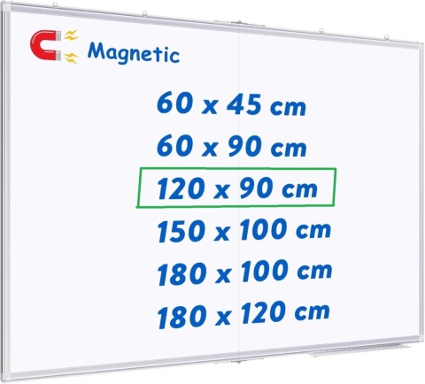 Tablica magnetyczna suchościeralna składana 120 x 90 cm Maxtek