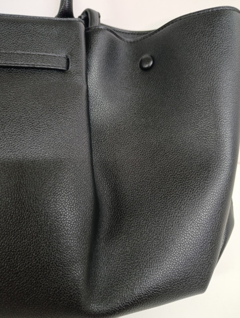 Torba Damska Torebka Duza Pojemna Shopper A4 Na Ramie Miejska czarna