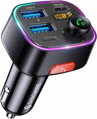 Transmiter samochodowy FM Syncwire Bluetooth 5.3