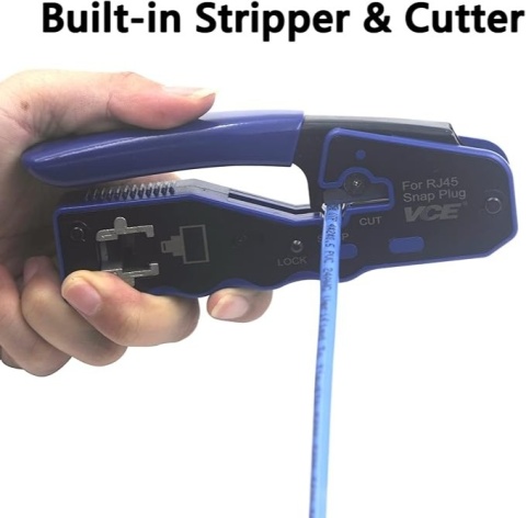 VCE GJ670 zaciskarka, szczypce do kabli z przecinakiem