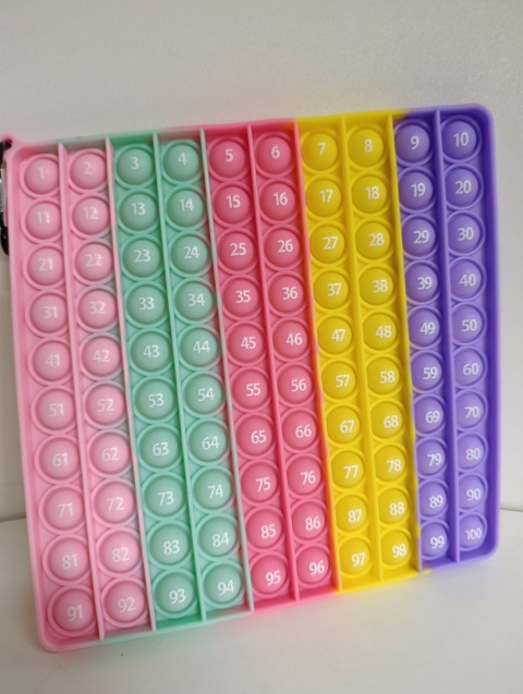 ZABAWKA SENSORYCZNA PUSH POP IT RAINBOW XXL 20x20