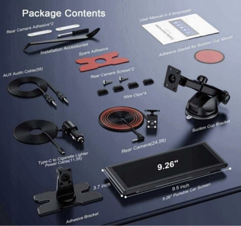 Carplay Krunia RC11 radio samochodowe kamera cofania Carplay Krunia RC11 radio samochodowe kamera cofania