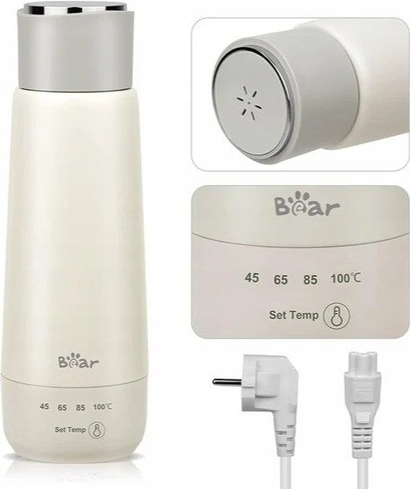 Podgrzewacz BEAR Mini 3w1 300 ml Termos do Herbaty i Mleka Turystyczny