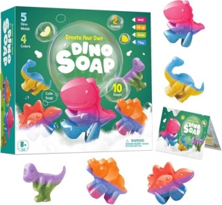 Dino Soap! Zestaw DIY do Produkcji Mydełek Mydła– STWÓRZ WŁASNEGO DINOZAURA!