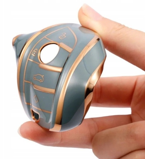 ETUI na KLUCZYK SAMOCHODOWY do BMW POKROWIEC na PILOTA NIEBIESKI+ Brelok ozdobny