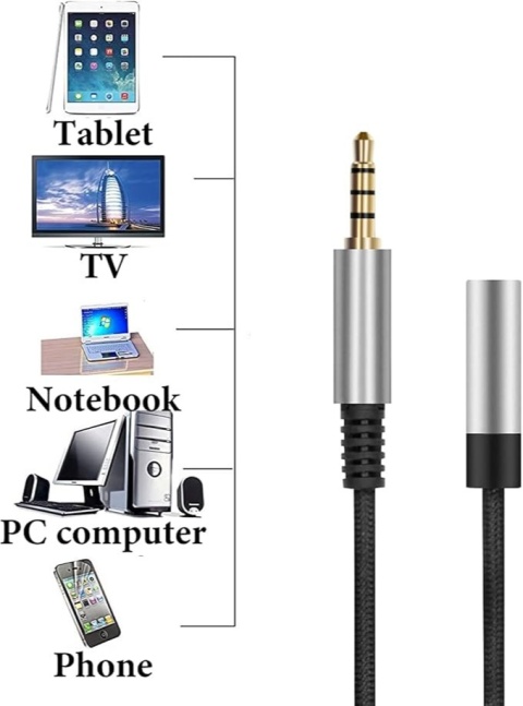 Geekria Przedłużacz do tabletu, laptopa, komputera, telewizora