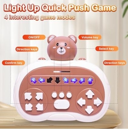 Gra zręcznościowa na baterie POPIT pop it elektroniczna pad antystres