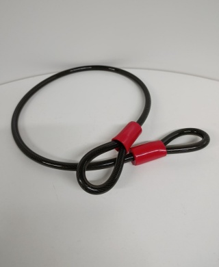 Kabel pętlowy 12 mm antykradzieżowy blokada linkowa 1 m do roweru zabezpieczenie