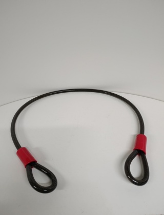 Kabel pętlowy 12 mm antykradzieżowy blokada linkowa 1 m do roweru zabezpieczenie