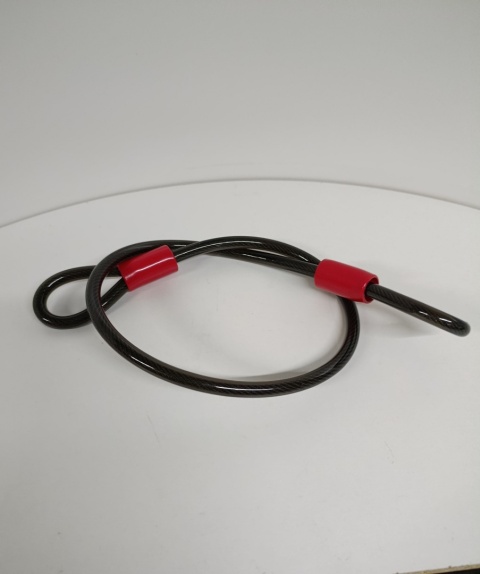 Kabel pętlowy 12 mm antykradzieżowy blokada linkowa 1 m do roweru zabezpieczenie