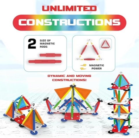 Klocki kreatywne magnetyczne Supermag Classic 85