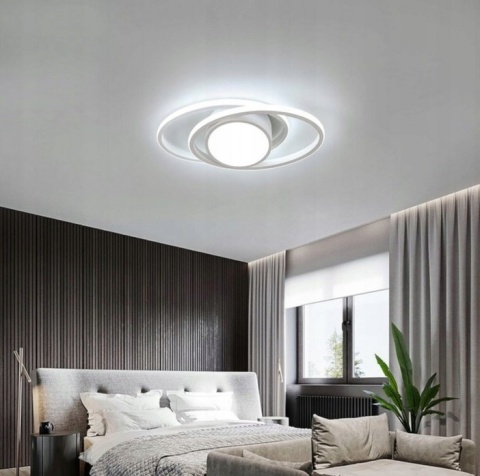 Lampa Sufitowa Plafon Led Ring Nowoczesna 6500K biała