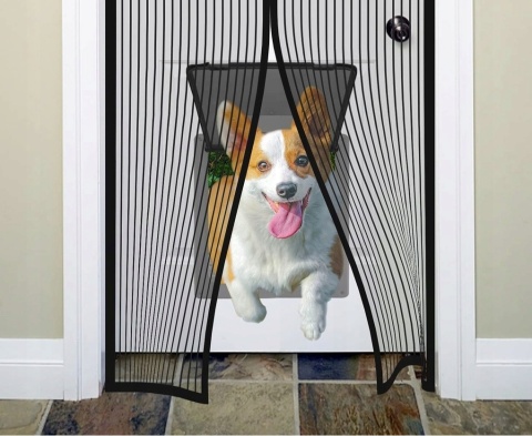 MOSKITIERA DIKER NA DRZWI BALKONOWE DUŻA MAGNES ZASŁONA KURTYNA SZCZELNA 120x220