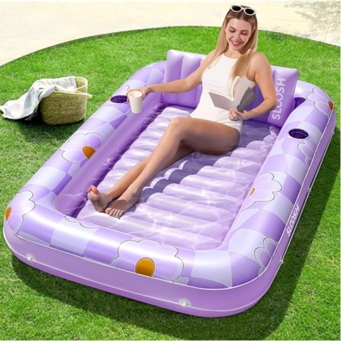 Materac dmuchany z poduszką – Sloosh 178x116 cm