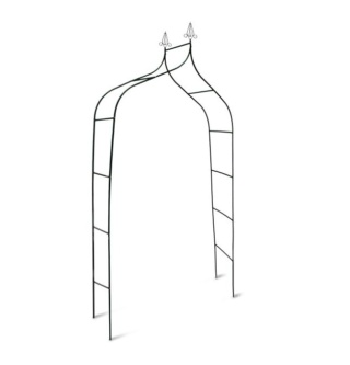 Pergola metal Relaxdays łuk 255 cm zielona