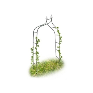 Pergola metal Relaxdays łuk 255 cm zielona