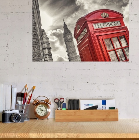 Organizer na kosmetyki bambusowy 38x8x7 cm, Relaxdays