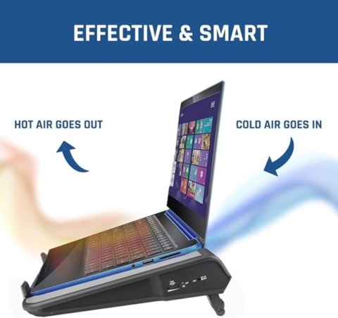 Podstawka chłodząca KLIM Airflow+ do laptowa, chłodnica