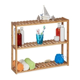 RELAXDAYS BAMBUSOWY REGAŁ KUCHENNY, ŁAZIENKOWY, PÓŁKA