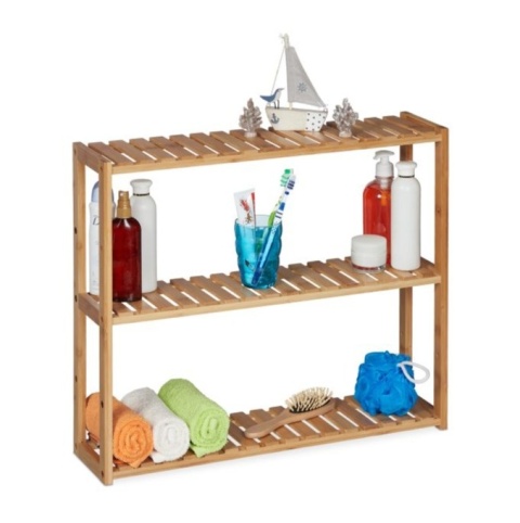 RELAXDAYS BAMBUSOWY REGAŁ KUCHENNY, ŁAZIENKOWY, PÓŁKA
