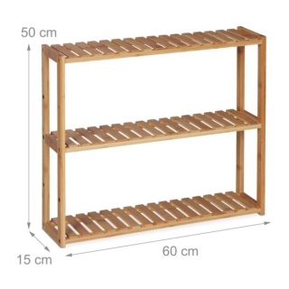 RELAXDAYS BAMBUSOWY REGAŁ KUCHENNY, ŁAZIENKOWY, PÓŁKA