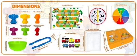 Rainbow Koala Counters: Zestaw do Liczenia, Sortowania i Nauki Kolorów Montessori