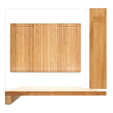 Relaxdays Bambusowa Deska do Krojenia 56x38cm, XXL