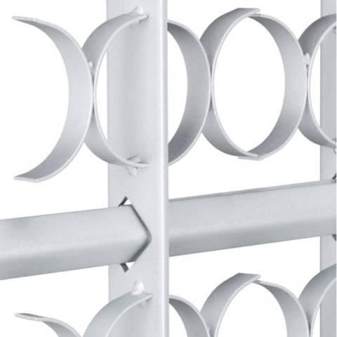 Relaxdays Ochrona przed włamaniem kratka okienna,regulowna szerokość 70-105 cm x 60 cm