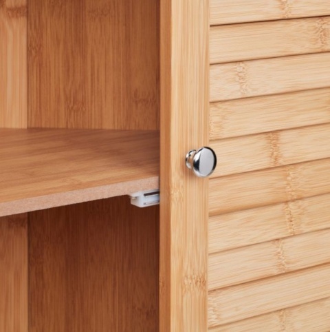 Relaxdays Szafka narożna, bambus, wys 90cm szer 52 cm