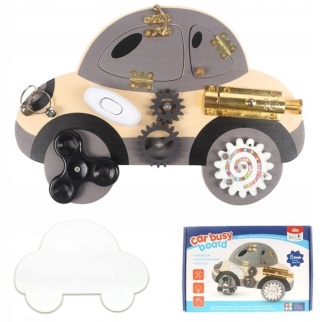 Sensoryczna tablica manipulacyjna dla dzieci Autko Zabawka Montessori