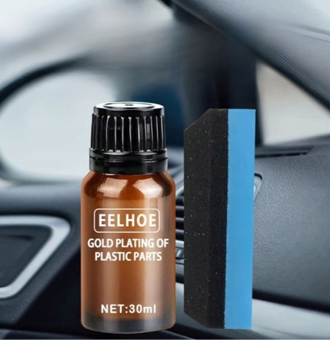 Środek do renowacji plastików samochodowych kokpitu ZESTAW 30ml + gąbka
