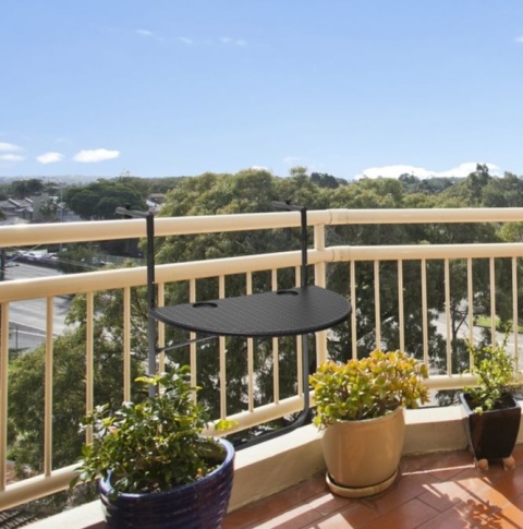 Stolik wiszący balkonowy Bastian składany