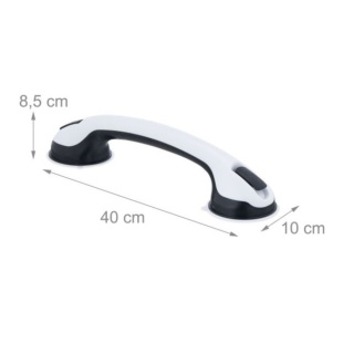 Uchwyt łazienkowy z przyssawką, uchwyt pomocniczy Relaxdays