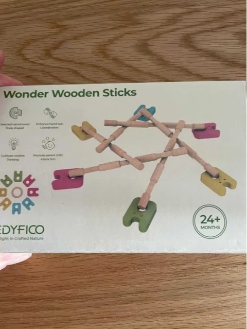Wonder Wooden Sticks - Drewniany Zestaw Kreatywny i Balansujący. Montessori