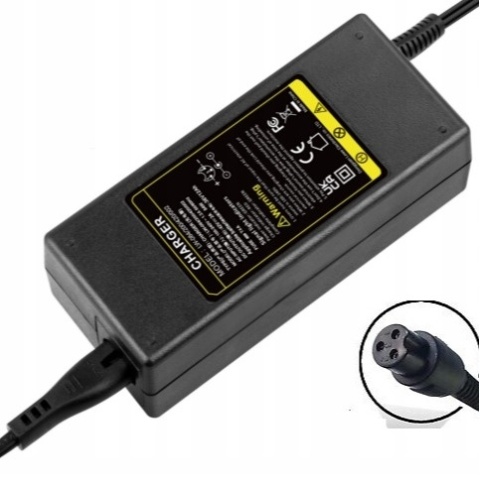 ZASILACZ SIECIOWY ŁADOWARKA 3-PIN TRÓJPIN 84W 42V 2A LW-084/200/420/002, hulajnoga, rower elektr,